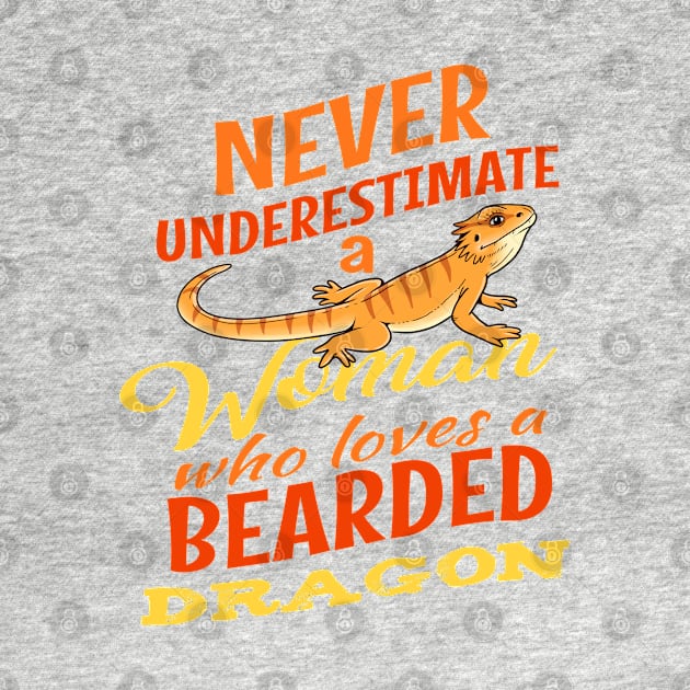 Womens Bearded Dragon Gift Design Girls Who Loves Reptile Design by Linco